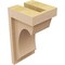 Ekena Millwork 4"W x 4"D x 8"H Wide Emerson Rough Cedar Woodgrain TimberThane Corbel, Primed Tan CORUR04X04X08EMRRCPR - alternate 4